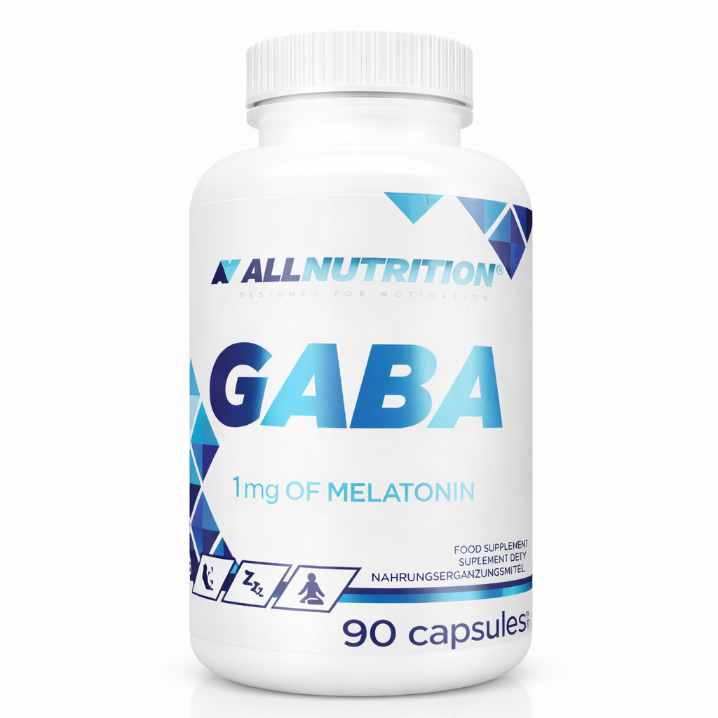 ALL NUTRITION GABA Plus Melatonin je dodatak ishrani koji kombinuje 750 mg GABA i 1 mg melatonina za bolji san, opuštanje i smanjenje stresa. Idealan za regeneraciju, mentalni balans i kvalitetan noćni odmor.