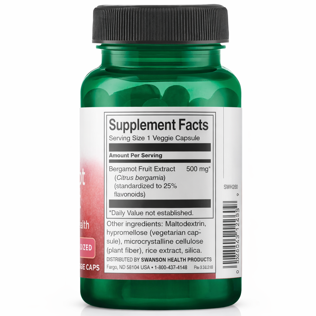 Swanson Citrus Bergamot 500mg - Слика 2