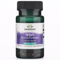 Swanson Iron 18 mg podržava energiju, stvaranje crvenih krvnih zrnaca i optimalan transport kiseonika u organizmu.